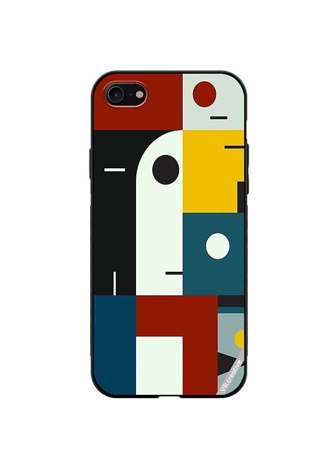 VR CREATIVE Protective Case Cover For Apple iPhone SE (2022) Bauhaus Age Design Multicolour - Image 1