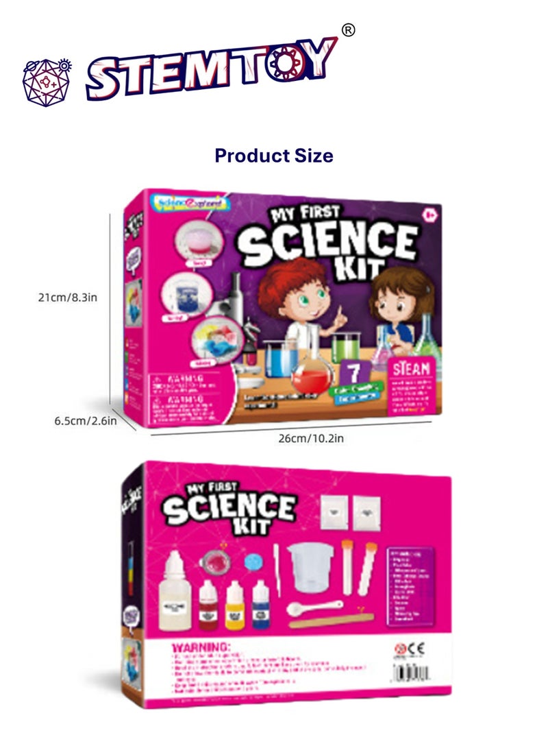 STEMTOY My First Science Kit for Kids 6+ – 7 Color Changing Experiments, Easy-to-Understand Chemistry & Physics for Early Learners, Hands-On STEM Educational Set for Boys & Girls - Image 5
