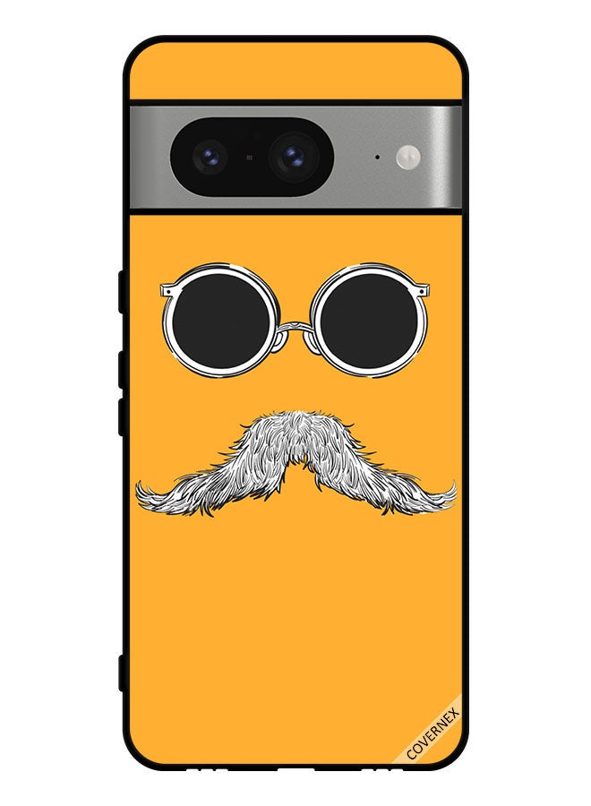 Covernex Protective Case Cover For Google Pixel 8 Glasses And Mustache Art - Image 1