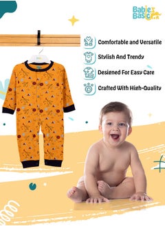Babies Basic 100% Cotton Printed Long Sleeves Jumpsuit/Romper/Sleepsuit For Babies  - Image 3