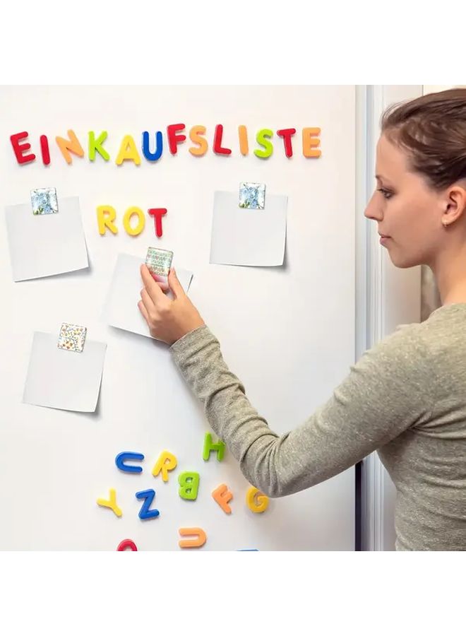 100 قطعة نقاط مغناطيسية زجاجية مستديرة ذات ظهر لاصق مغناطيسات ثلاجة لسجلات القصاصات والمطبخ والمكتب - Image 4