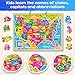 SYNARRY Large USA World Solar System Wooden Magnetic Puzzles for Kids Ages 46 Wood Puzzles Educational Games Toys Easter Gifts for Toddlers United States World Space Map for Boys Girls Ages 35 48 - Image 4