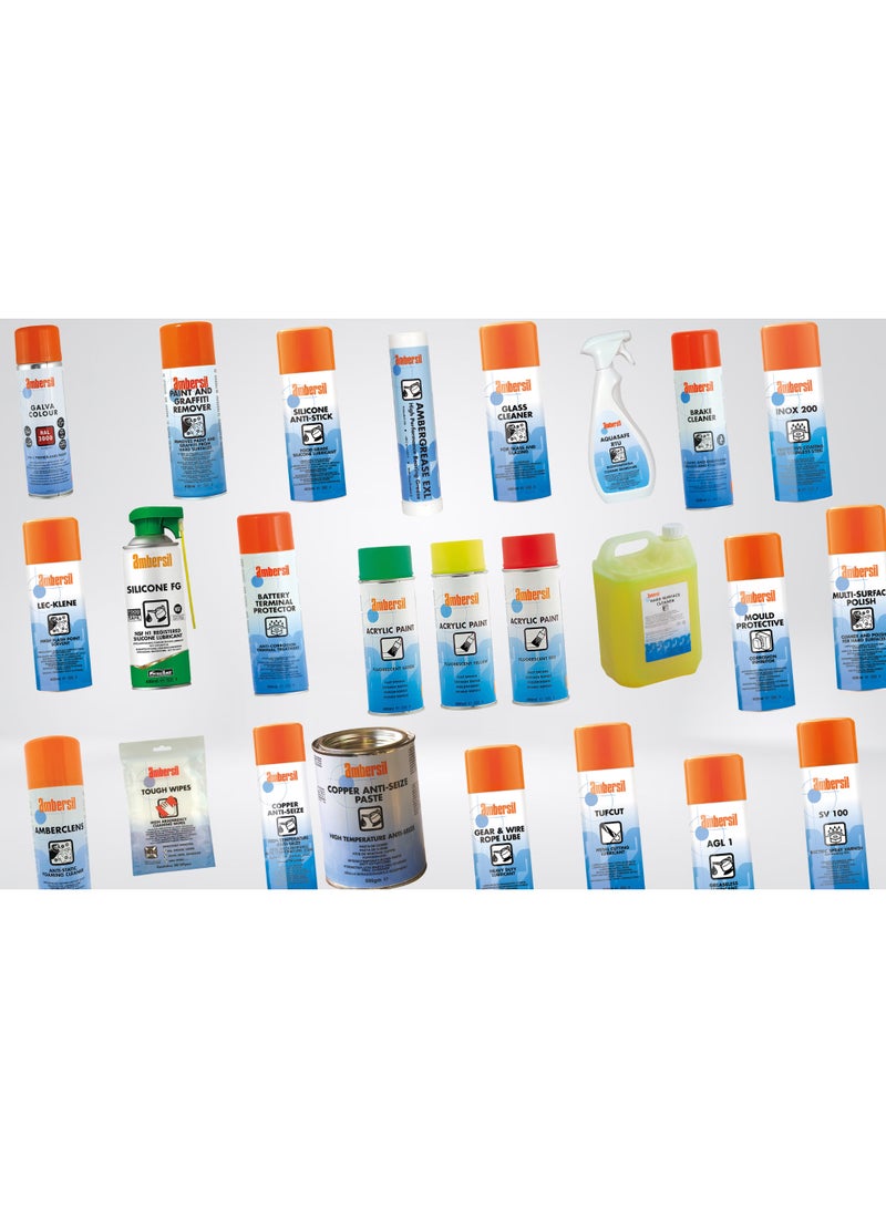 امبيرسيل AMBERSIL BELT DRESSING FG Perma-Lock 400MLبخاخ تزييت معزز أداء السيور الصناعي المعتمد للصناعات الغذائية - Image 3