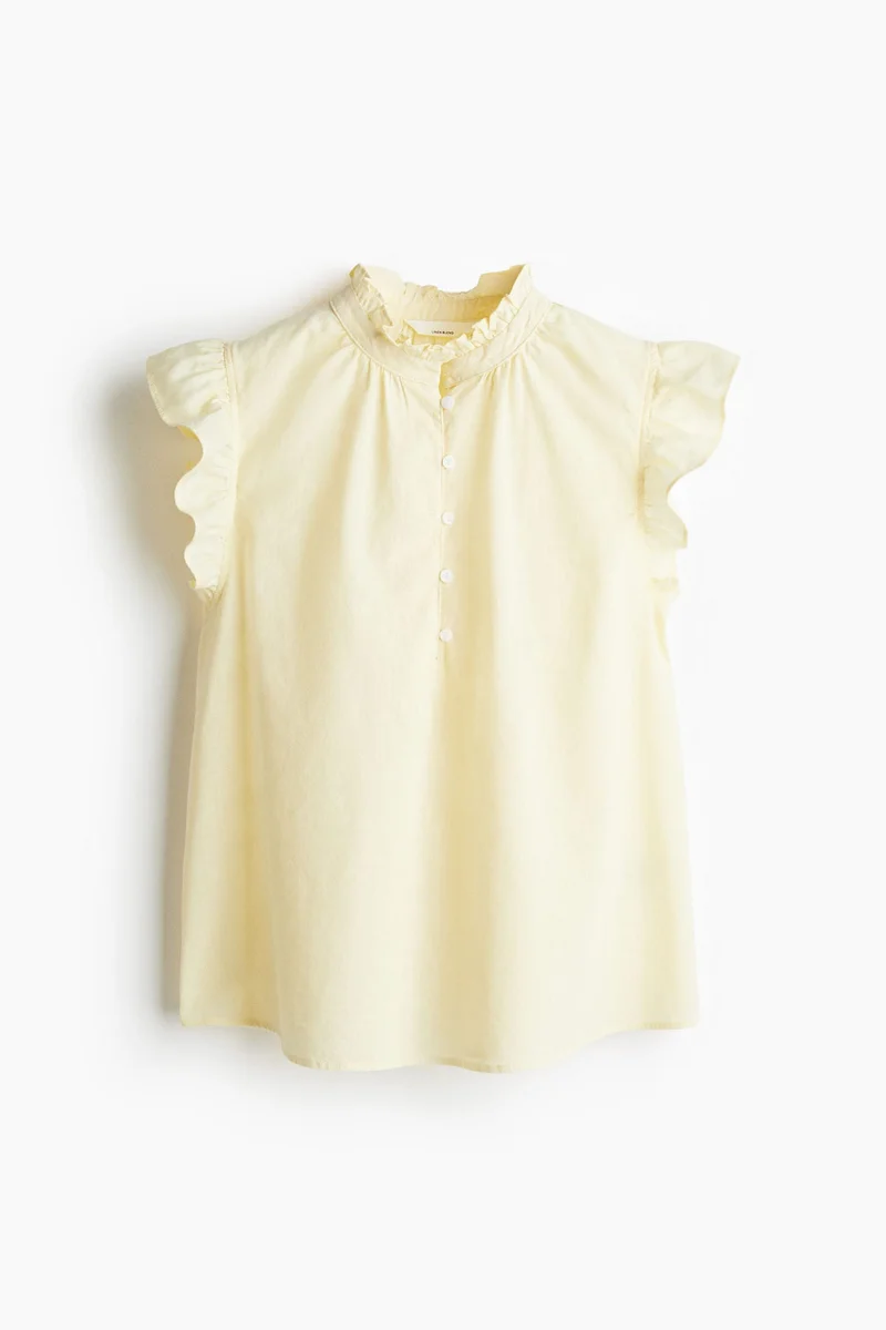 H&M Linen-blend blouse
