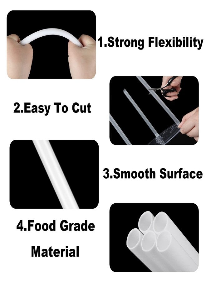 Ziqi 80 Pieces Plastic Cake Dowel Rods Set, 40 White Sticks Support with 10 Separator Plates for 4, 6, 8, 10, 12 Inch, 30 Clear Stacking Dowels Tiered Cakes - Image 4
