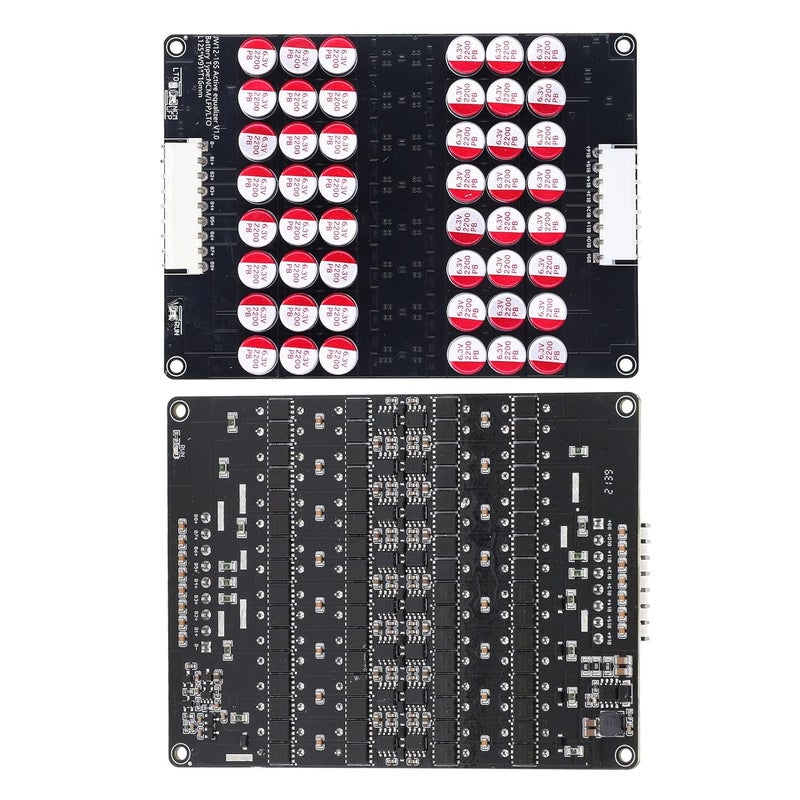 klarako Protection Battery Cell Equalization Group,Lithium Battery Balance Board 12‑16S Universal Active Equalizer Module for LTO LPO LFP 1.8V‑4.5V - Image 5