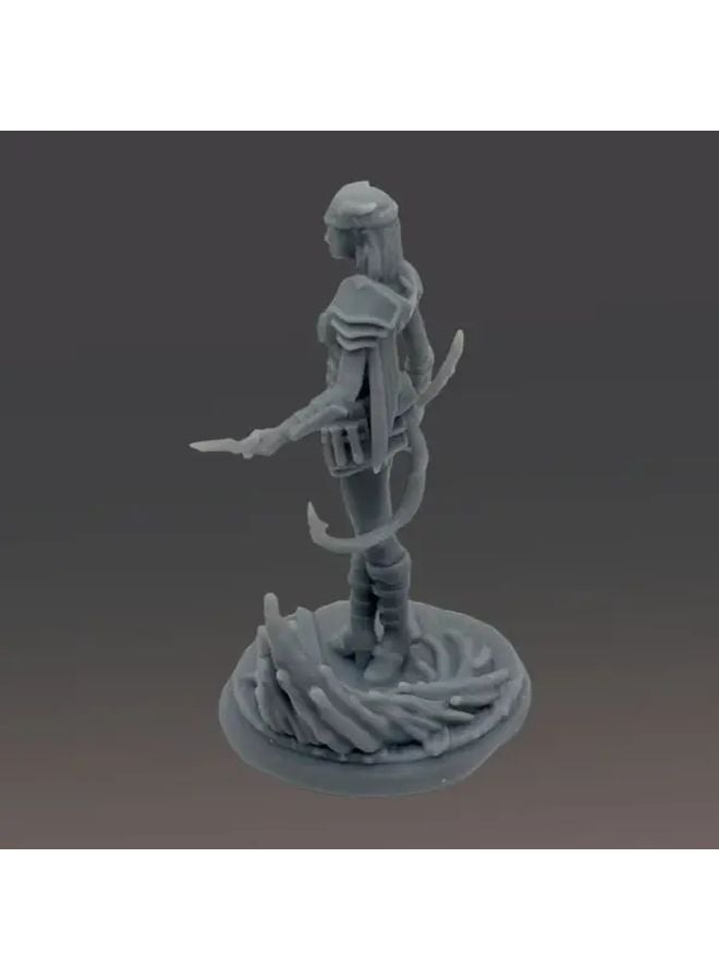 تمثال مصغر ثلاثي الأبعاد لمغامر تيفلينغ رمادي اللون، مقاس 4.2 سم، لشخصية ألعاب الأدوار وألعاب الطاولة - Image 5