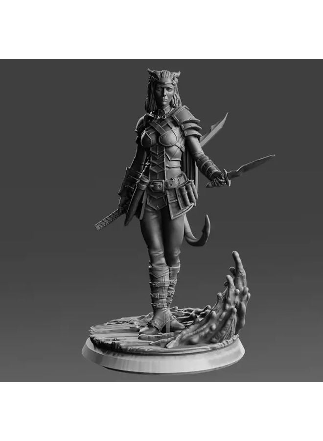 تمثال مصغر ثلاثي الأبعاد لمغامر تيفلينغ رمادي اللون، مقاس 4.2 سم، لشخصية ألعاب الأدوار وألعاب الطاولة - Image 2