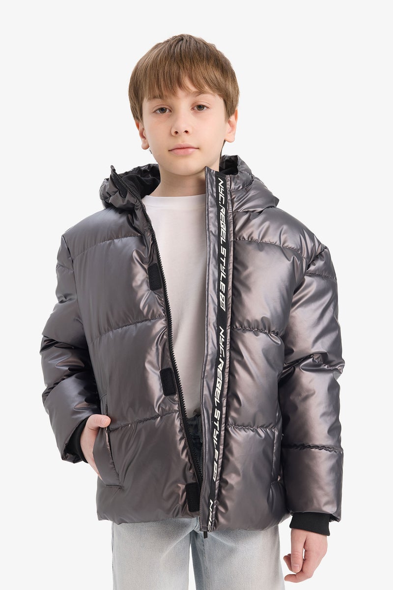 ديفاكتو جاكيت اولادي طارد للماء بكابيشون مبطن بالصوف - Image 3