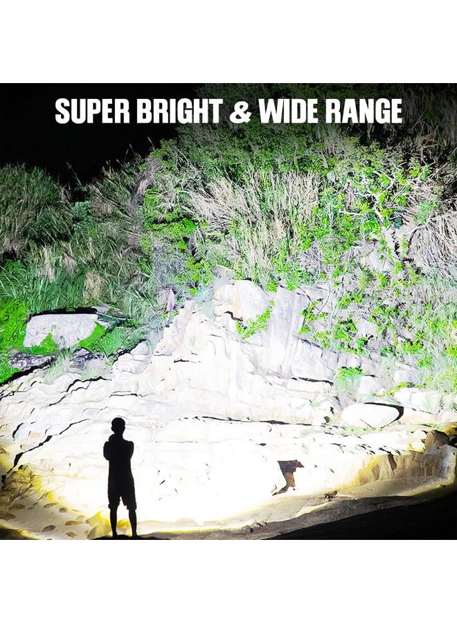 BERCOL Flashlights LED High Lumens Rechargeable, High Lumen Super Bright Flashlight, USB Fast Charging High Powered Flash Light, Powerful IPX7 Waterproof Handheld Flashlights for Home,Camping(2 Pack) - Image 2