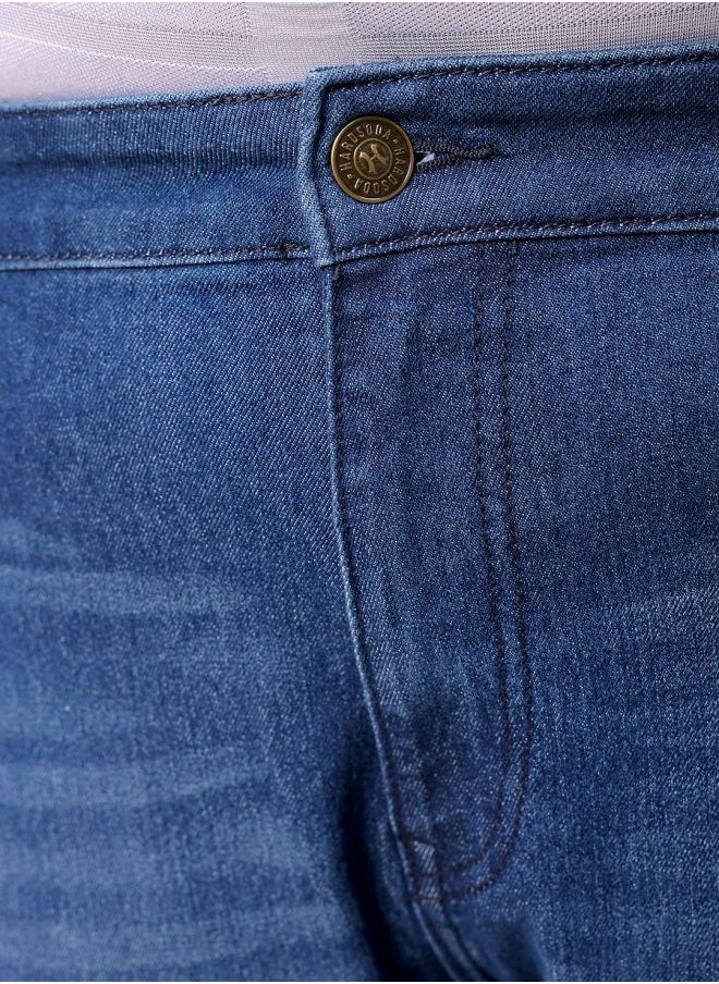 HARDSODA Men Plus Size Vintage Straight Fit Solid Mid-Rise Stretchable Jeans  - Image 5
