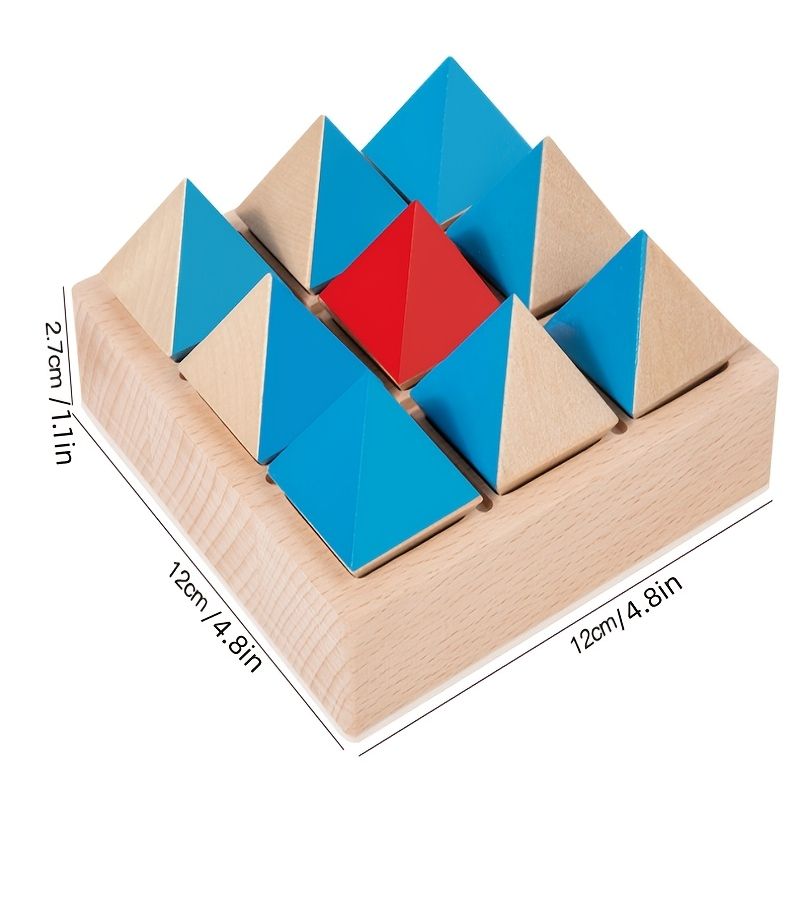 Geometric Block Puzzle Educational Set Develops Logic Spatial Imagination - Image 5