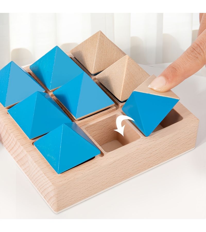 Geometric Block Puzzle Educational Set Develops Logic Spatial Imagination - Image 2