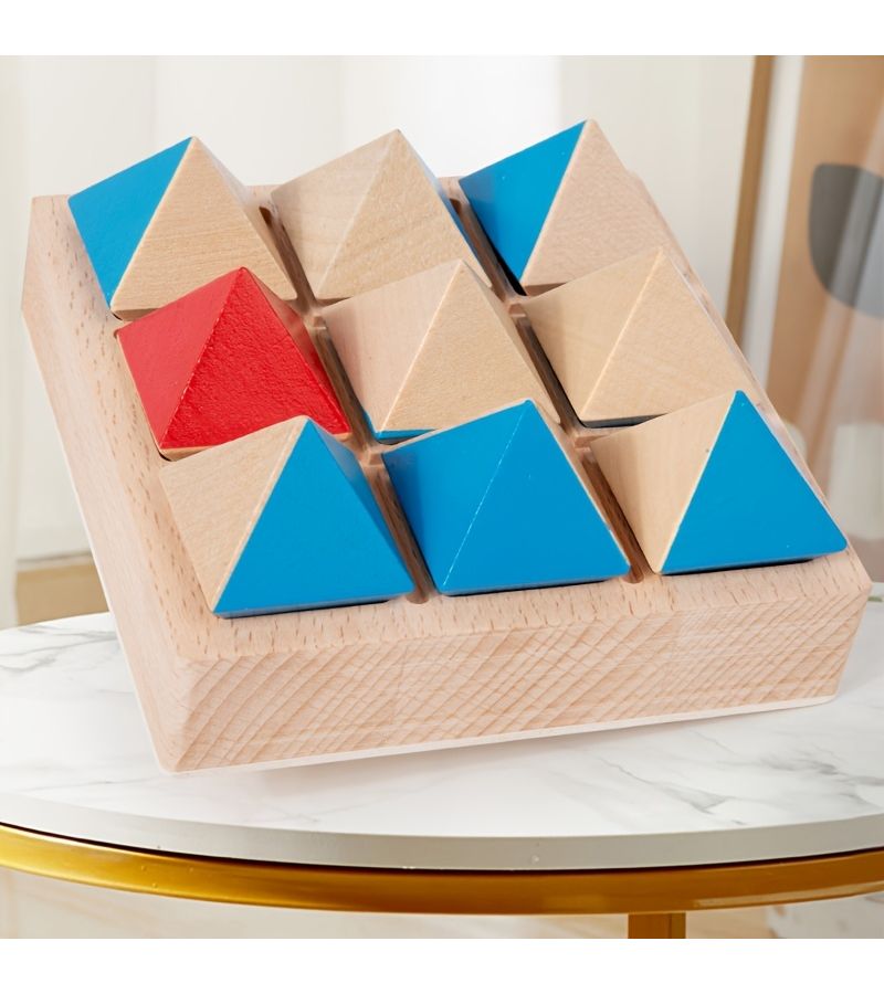 Geometric Block Puzzle Educational Set Develops Logic Spatial Imagination - Image 4