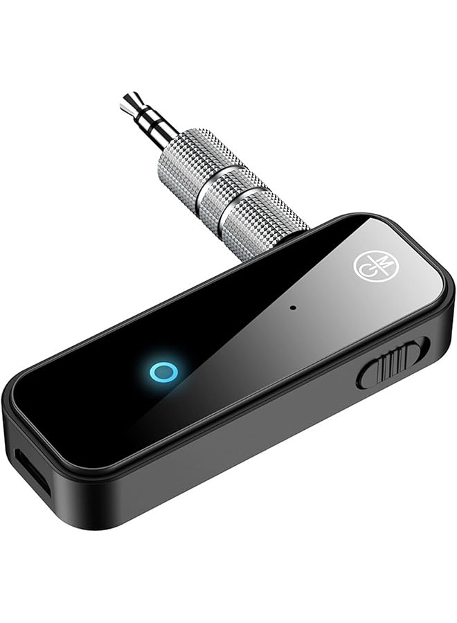 UOEPOWA Bluetooth 5.4 Transmitter Receiver For Airplane, Wireless Audio Adapter 3.5Mm Bluetooth Adapter Supports Airpods Or Headphone, Wireless Audio Transmitter For Planes, Airline, Travel (Silver) - Image 1