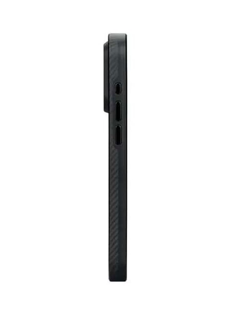 PITAKA iPhone15 Pro 6.1inch Case MageZ Back Cover Pro 4 / Slim and Light / Built-In Button Covers / Camera Protection- Black/Grey Twill  - Image 5