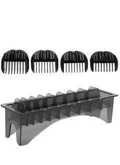KASTWAVE Clipper Guard Holder, Rectangular Plastic Guide Comb Storage Box, 10 Grid Clipper Guard Holder Clippers Box Case Master with Rectangle Combs Guides Universal Base Tools Container Barbershop  - Image 3