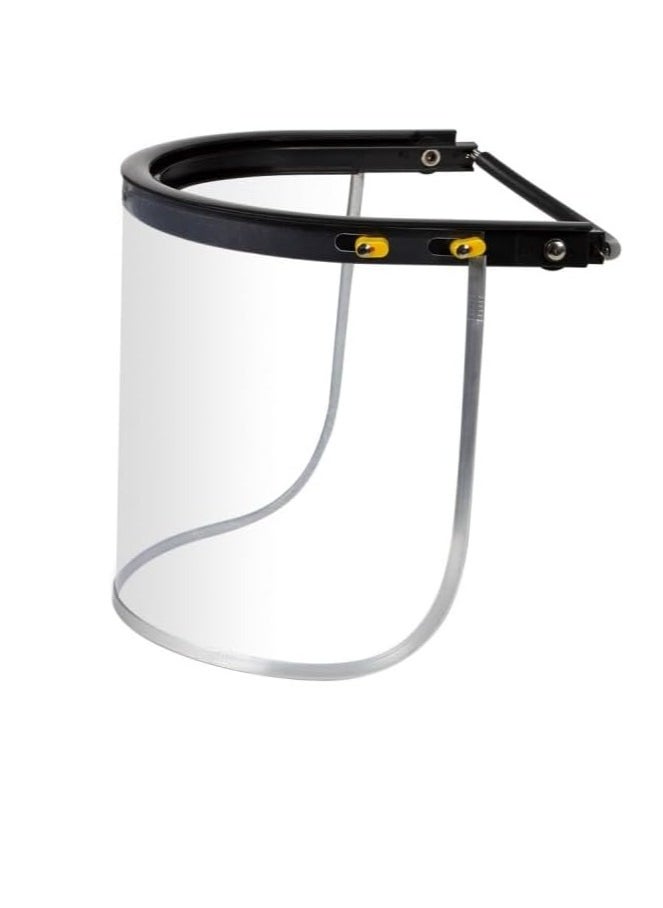 Midwest - Face Shield Visor with spring bracket and aluminium edges for face protection against Liquid splashes, flying objects, riding grinding chips - Clear - Image 1