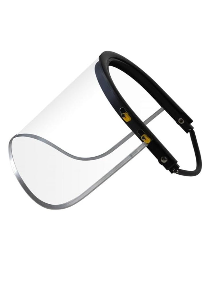Midwest - Face Shield Visor with spring bracket and aluminium edges for face protection against Liquid splashes, flying objects, riding grinding chips - Clear - Image 1