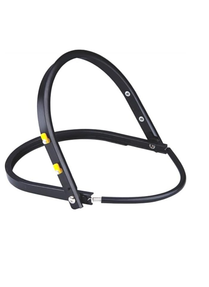 Midwest - Face Shield Visor with spring bracket and aluminium edges for face protection against Liquid splashes, flying objects, riding grinding chips - Clear - Image 1