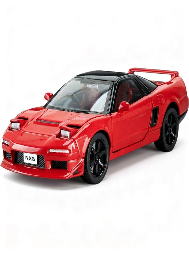 ERBADIHAGO Toy Cars Compatible for 1990 NSX NA1 1/32 Metal Model Car Pull Back Car Toys with Light and Sound Toys Car Collectible Model for Children Age 3 + Year Old (Red) - Image 1