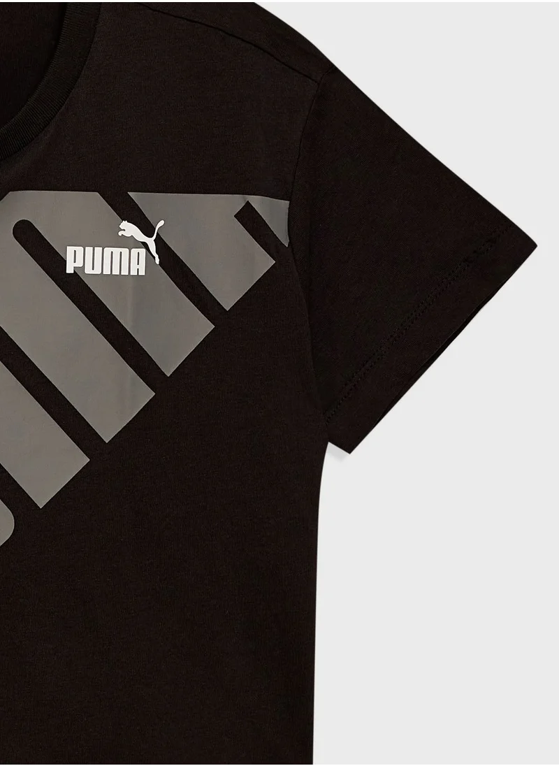 PUMA Kids Power Short Length T-Shirt