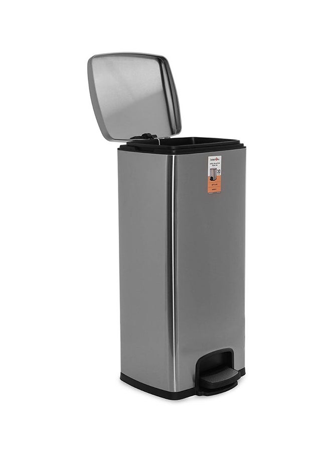 homes r us - Hotel Stainless Steel Pedal Bin, Chrome - 30L - Image 1