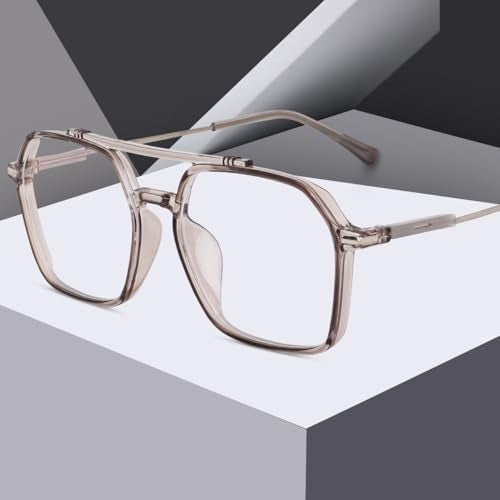 Peter Jones Unisex Grey Square Blue light blocking Computer/Gaming Glasses (AG2811GT) - Image 5