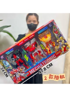 Arabest Transforming Robot Bumblebee Action Figure Toy for Boys 1158-138 warrior transformation combination [2 random colors] 