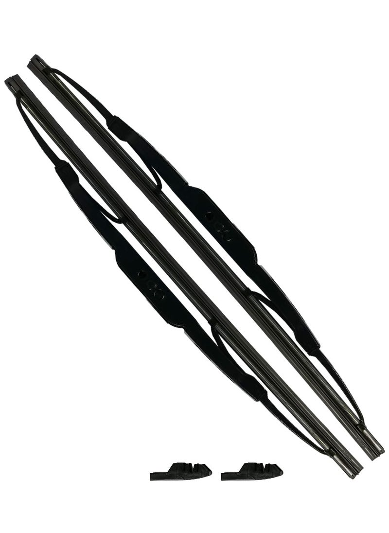 3XR - 3xr 2 قطع مساحات زجاج السيارة 18" 450mm. مجموعة مساحات عالية الجودة عالمية - Image 1