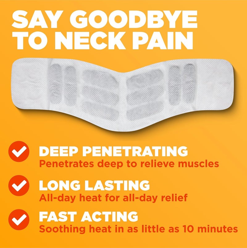 ThermaCare Heat Wraps for Neck Shoulder Pain Relief Portable Adhesive Heating Pads with 16Hour Therapeutic Heat DrugFree Muscle Joint Soothing Patches 5Count - Image 2