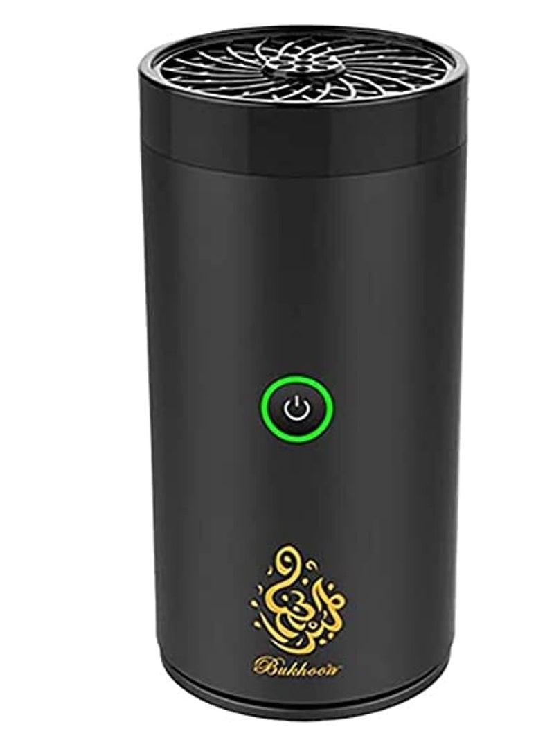 New Portable Arabic Electric Bukhoor Incense Burner Handheld USB Battery Charger Aromatherapy (BLACK) - Image 1
