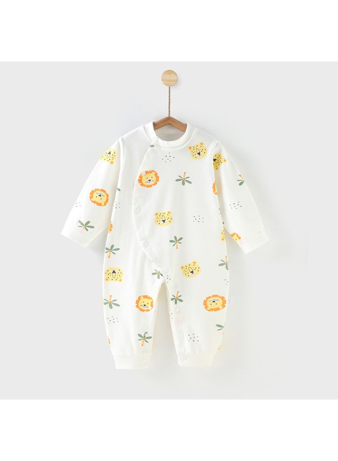 Newborn Baby Clothes Spring And Autumn Winter Cotton Long-sleeved Romper Romper Jumpsuit Newborn Baby Pajamas