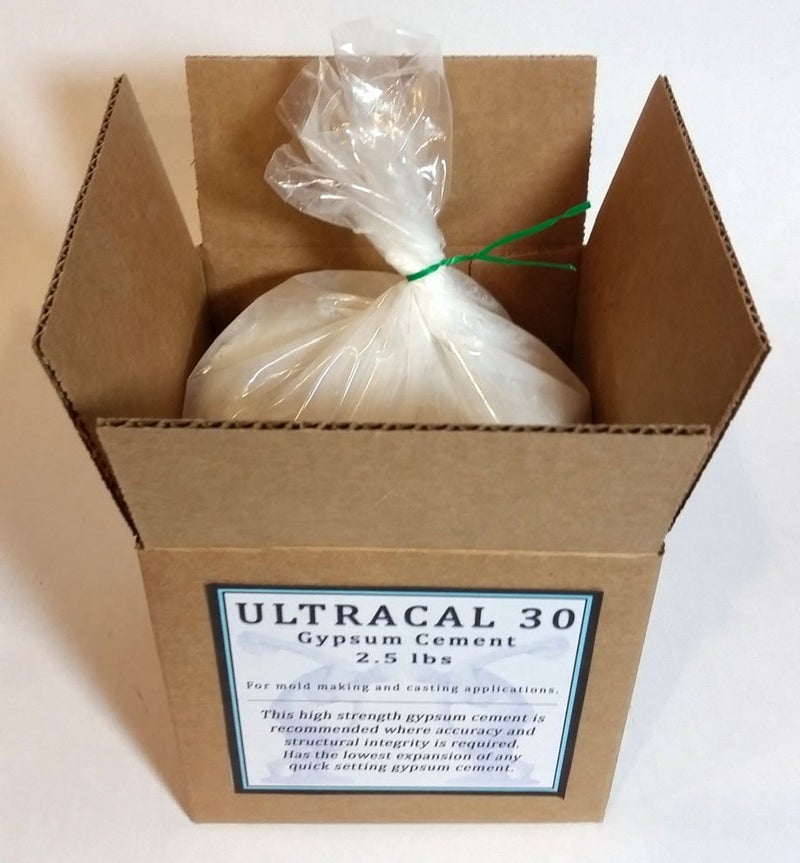 USG Ultracal 30 Gypsum Cement 2.5 lbs / 1.13 kg - Plaster - For Mold Making and Casting, Ideal for Latex Molds! Takes Excellent Detail - Image 2