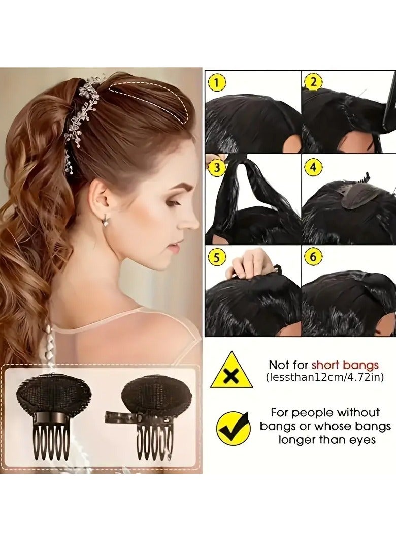Goolsky 1pc Sponge Hair Fluffy Clip Volumizing Hair Root Pad Invisible Fluffy Hair Sticker Hairdressing Accessories For All Type Of Hair - Image 2