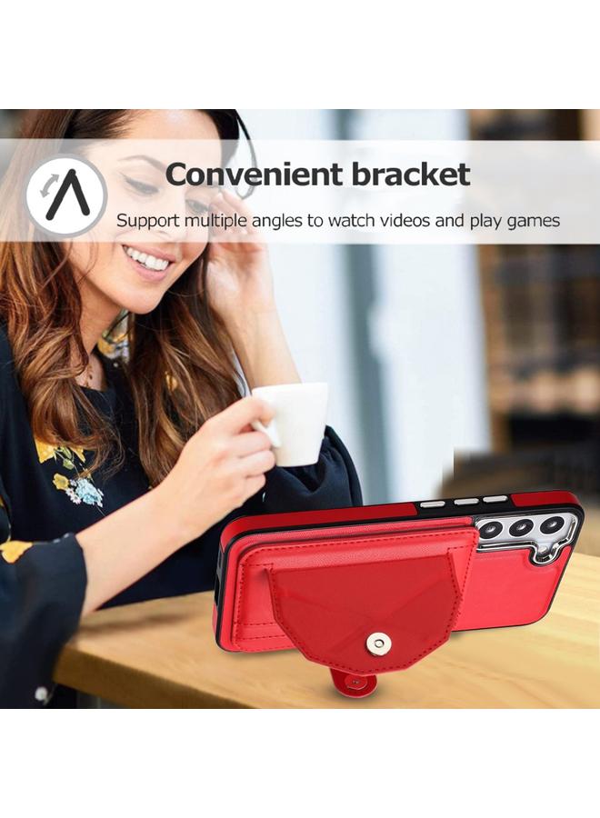 S-TOP Case For Samsung Galaxy S22+ 5G Shockproof Leather Phone Case with Card Holder - Image 5