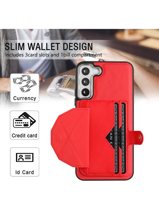 S-TOP Case For Samsung Galaxy S22+ 5G Shockproof Leather Phone Case with Card Holder - Image 4