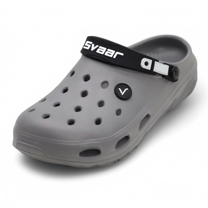 SVAAR صنادل سفاار للرجال خفيفة الوزن فائقة النعومة قابلة للتنفس ومقاومة للماء مع حزام خلفي قابل للتعديل باللون الأزرق المائي - Image 1