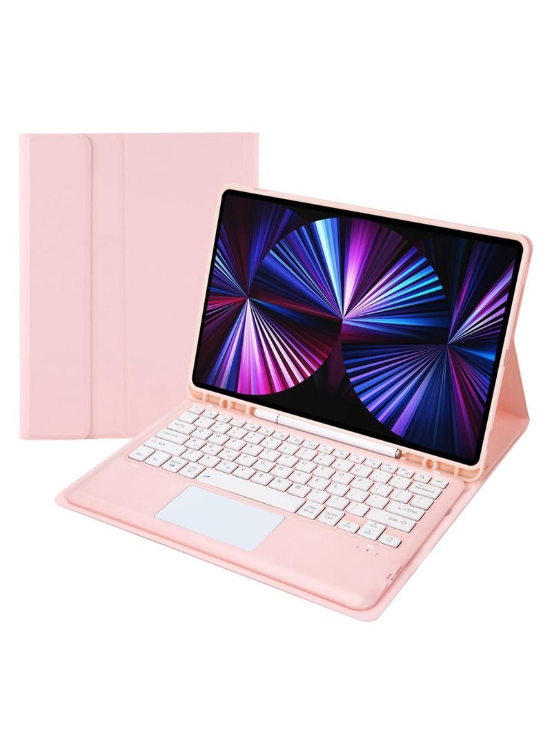 عام حافظة لوحة مفاتيح باللغتين العربية والإنجليزية لجهاز ايباد اير 13 بوصة 2024 ايه 2903 ايه 2904 حافظة لوحة مفاتيح بلوتوث قابلة للإزالة مع فتحة قلم وقوس متعدد الرؤية - Image 1