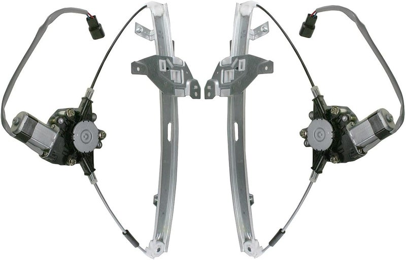 TRQ Front Power Power Window Regulator & Motor Assembly Set Compatible with 2006-2013 Chevrolet Impala 2014-2016 Impala Limited GM1351157 - Image 1