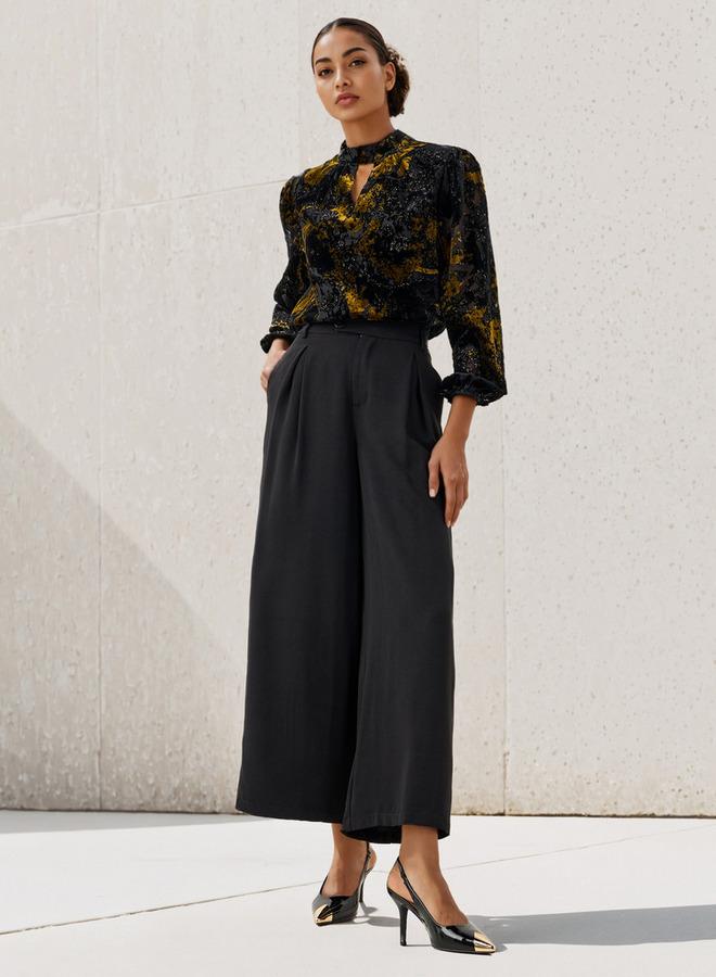 Iconic Burnout Detail Top with Keyhole Neck - Image 2