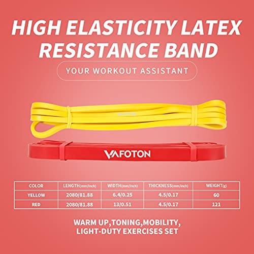VAFOTON Pull up Assist Band,Latex Resistance Strap Loop for Strength Training,Warm up,Streching,Muscels Building,Home Gym Equipment for Men and Women-Light Level - Image 4