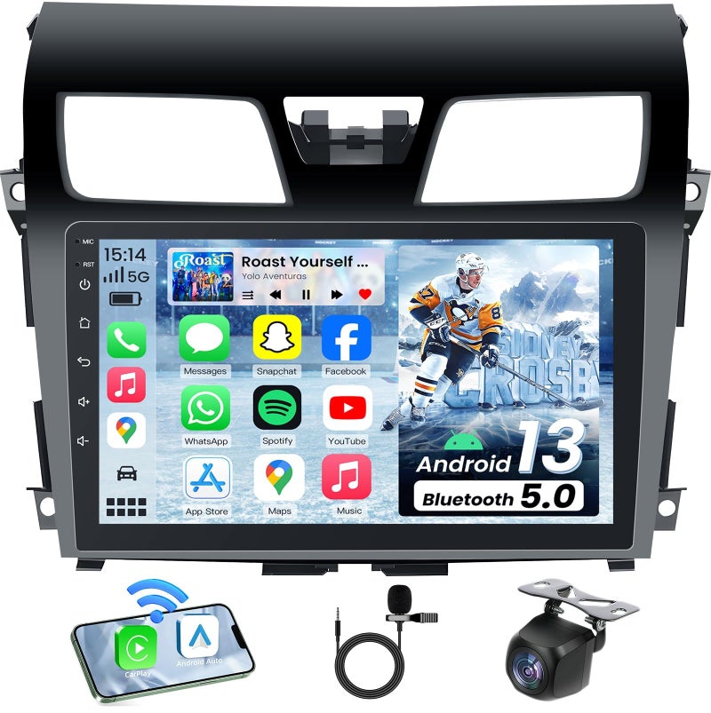 Fortdows 4 Core+64GB ROM Car Radio Stereo for Nissan Altima 2013-2015: 10.1 Inch 1280 * 800 IPS Touchscreen Upgrade Wired/Wireless Carplay & Android Auto Bluetooth 5G WiFi GPS FM 1080P Backup Camera SWC - Image 1