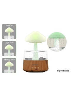 Beyond Basics Aroma Diffuser Rain Cloud Humidifier Night Light with 7 Colour LED Lights Snuggling Cloud Rain Humidifier for Sleeping Relaxing Mood Water Drop Sound.  - Image 2