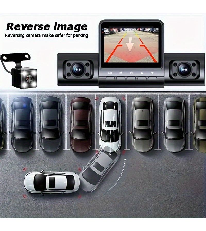4 Channel 1080P DVR Recorder with 170 Degree Wide Angle Lens for Car Parking - Image 2