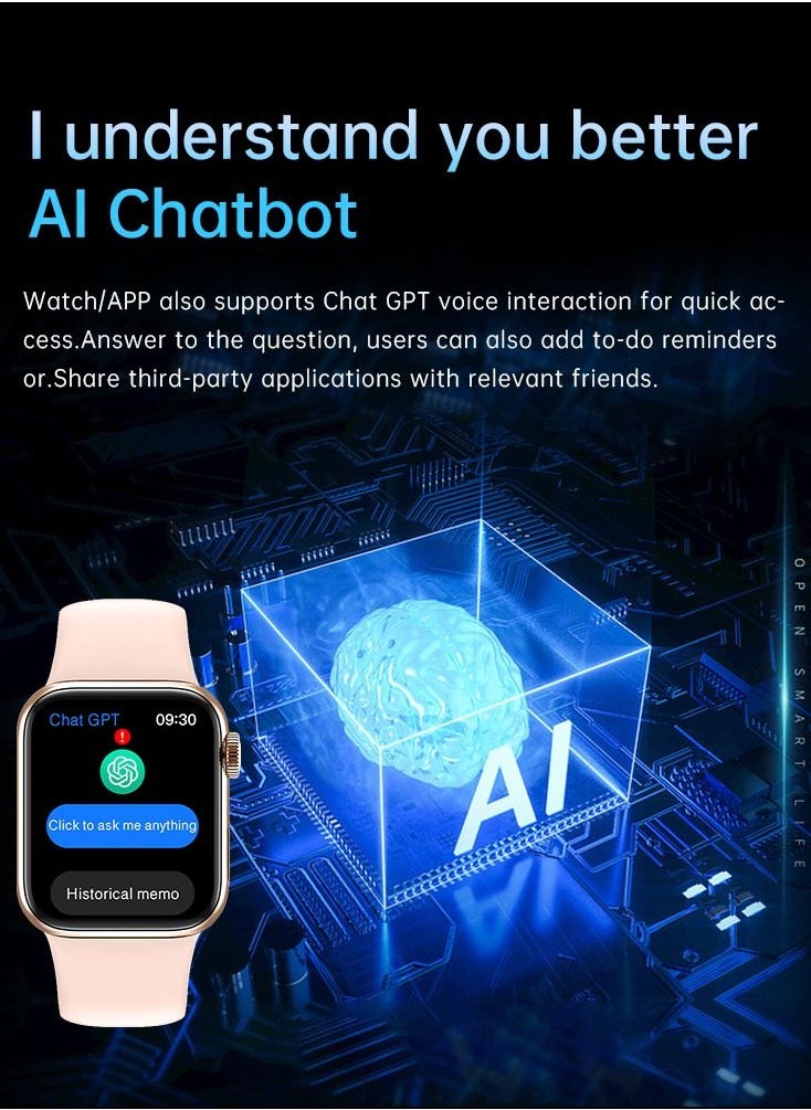 GSK 9 PRO Max Smartwatch 2.2 Inch High DefinitionFull Screen , Chat GPT , MultIfunctional NFC aND Water Proof