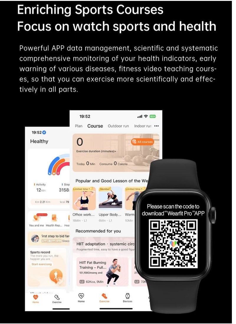 GSK 9 PRO Max Smartwatch 2.2 Inch High DefinitionFull Screen , Chat GPT , MultIfunctional NFC aND Water Proof