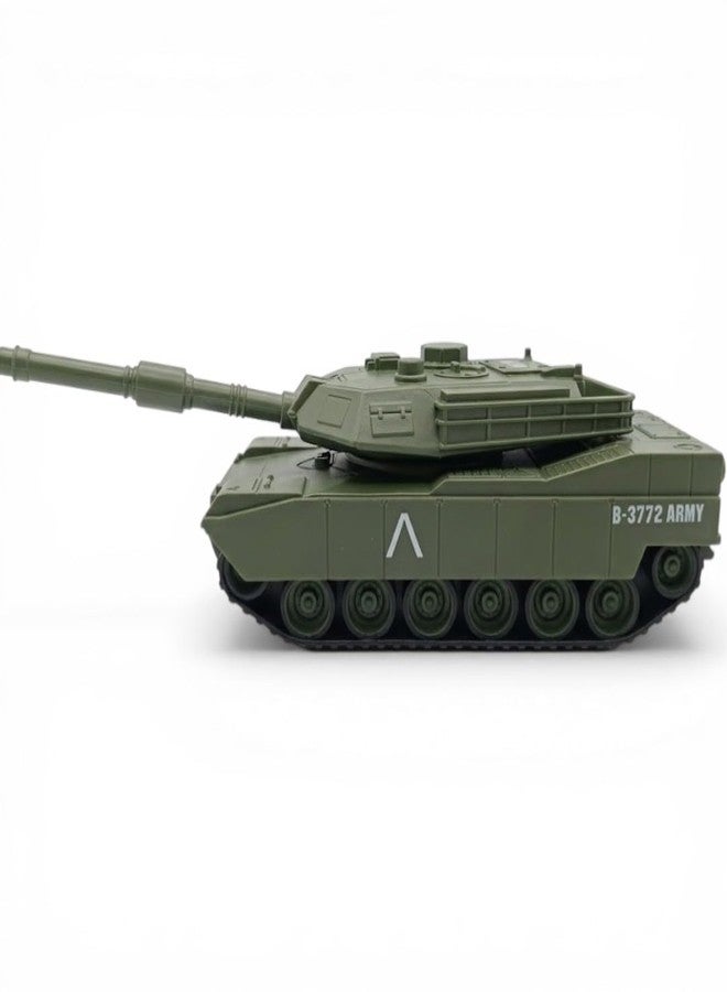 Breatoi Die-Cast Army Tank Toy, 1:32 Scale, B-3772 Type Military Battle Tank with Rotating Turret, for Ages 3+ - Image 4