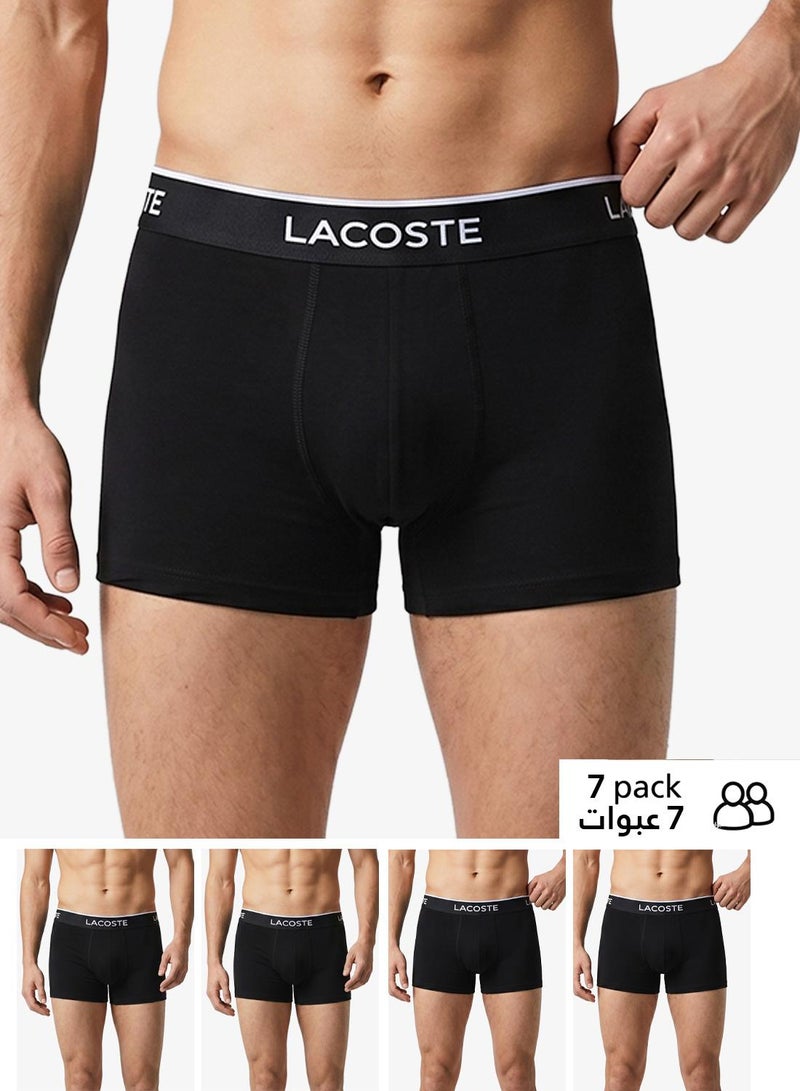 LACOSTE 7-Pack Stretch Cotton Trunks - Image 1