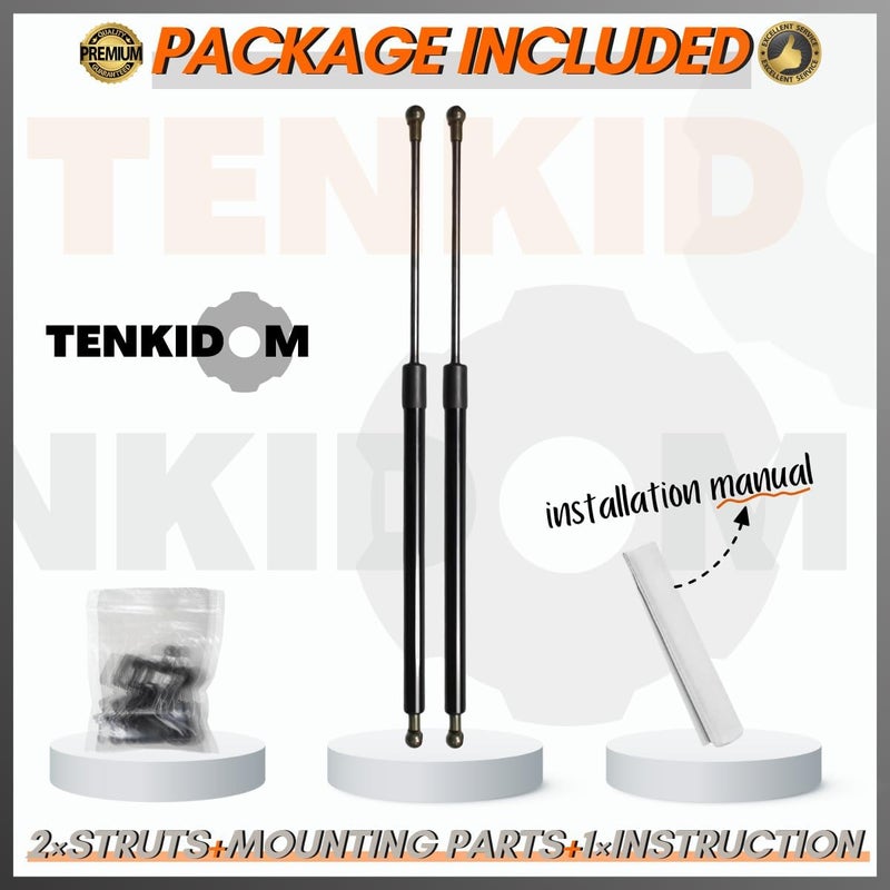 TENKIDOM Front Hood Struts for Nissan Kicks P15 2016-2024 - Shock Lift Supports Kit - Image 2
